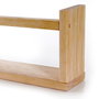 Hanah Home Estantería de Pared de Madera de Pino Maciza, Set de 3 Piezas, Roble